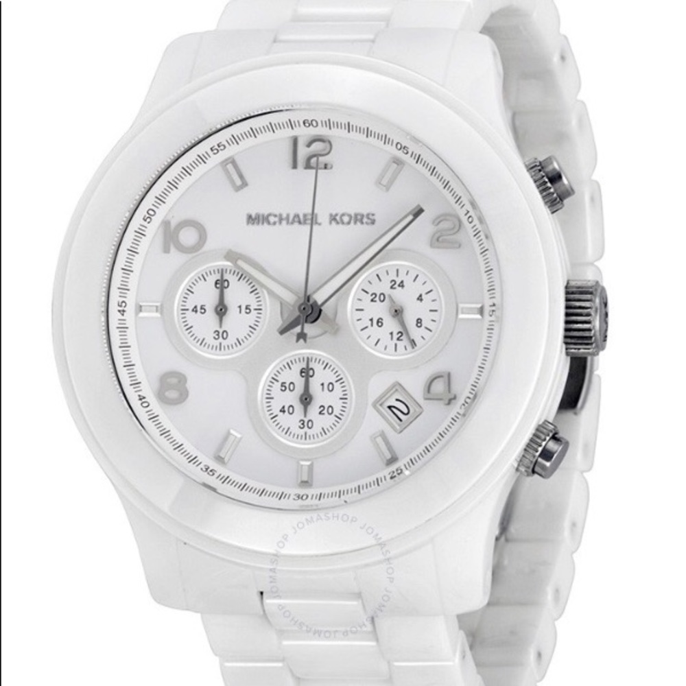 Michael Kors ceramic Runway watch